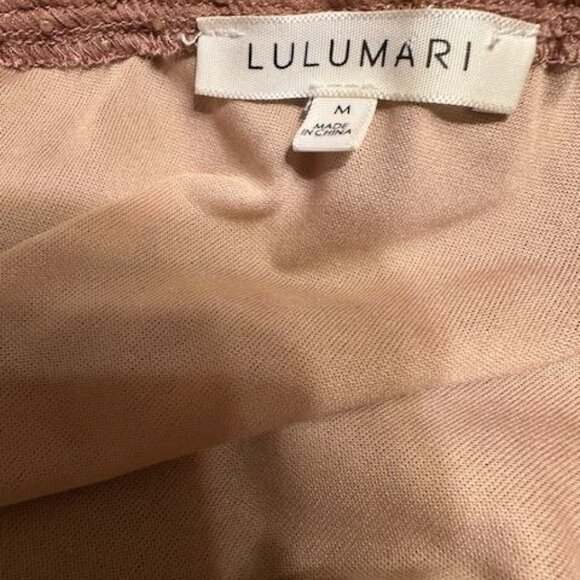 Lulumari One-Shoulder Ruffled Y2K Bohemian Terracota Blouse Polka Dot Texture  M - Picture 5 of 8